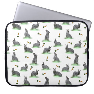 Bunny Carrot Craze Laptop Sleeve (choose colour)