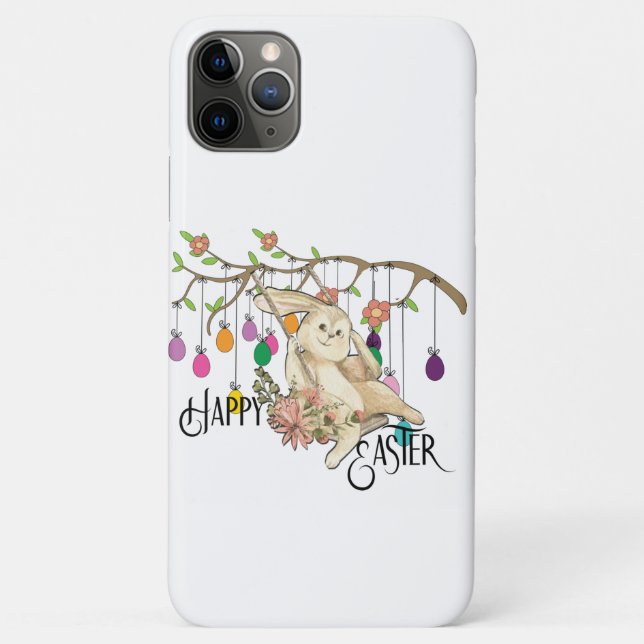 Bunny Celebrates Easter Day Case-Mate iPhone Case (Back)