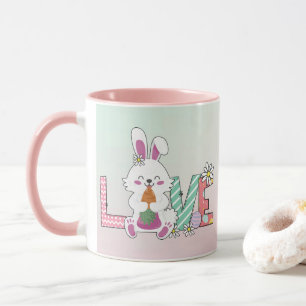 Bunny Celebrates Easter Day Mug