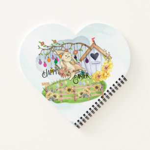 Bunny Celebrates Easter Day Notebook