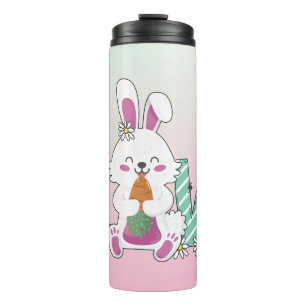 Bunny Celebrates Easter Day Thermal Tumbler
