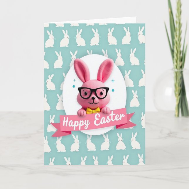 Bunny Celebration Greeting Card (Front)