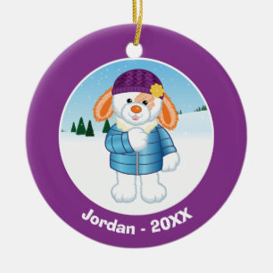 Bunny Ceramic Tree Decoration