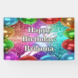 Bunny Cheerleader Personalised character birthday Banner
