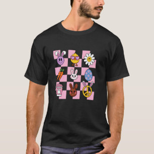 Bunny Chick Carrots Easter Egg Peace Smile T-Shirt