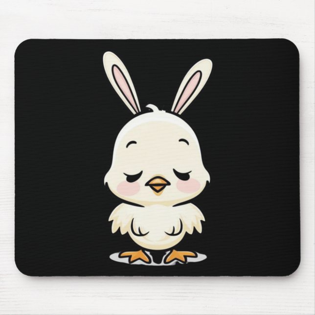 Bunny Chick Sticker2  Mouse Mat (Front)