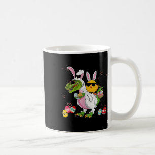 Bunny Chicken Riding Dinosaur T Rex Egg Hunt Dinos Coffee Mug