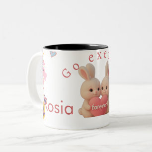 Bunny Christmas Stocking – Personal Holiday Ch arm Two-Tone Coffee Mug