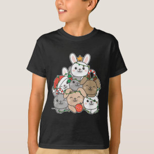 Bunny Christmas Tree Funny Animal Christmas T-Shirt