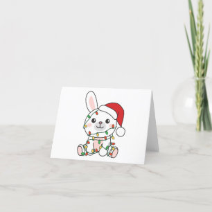 Bunny Christmas Winter Animals Holiday Bunnies Card