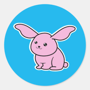 Bunny Classic Round Sticker