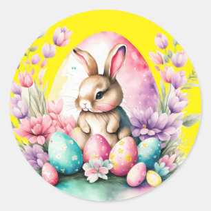 Bunny  classic round sticker