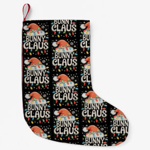 Bunny Claus Xmas Santa Christmas Holiday Family Small Christmas Stocking