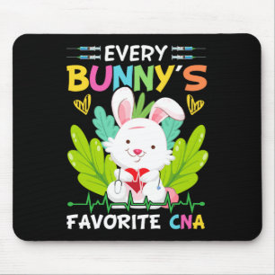 Bunny Cna Nurse Fun Easter Day Hospital Medical Wo Mouse Mat