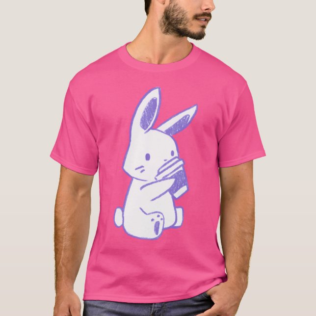 Bunny Coffee (Purple) T-Shirt (Front)