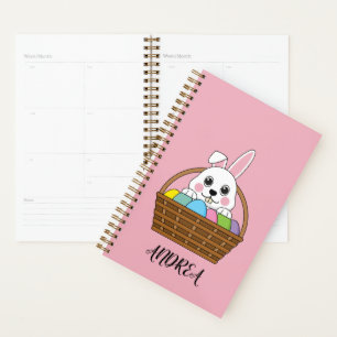 Bunny Colourful Easter EggHunt Basket Personalis Planner