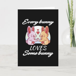 Bunny Couple Love Heart Easter Lovers Card