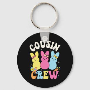 Bunny Cousin Crew Easter Day Family Squad Group Ma Key Ring