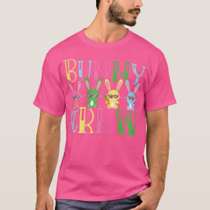 Bunny Crew Colourful Easter Bunnies Toddler Girls T-Shirt