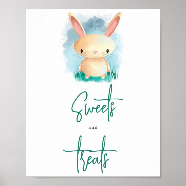 Bunny Cub Sweets and treats Poster (Front)