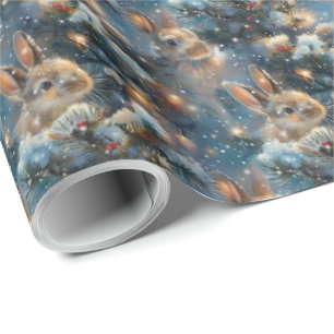 Bunny Cute Wrapping Paper for Christmas Gifts