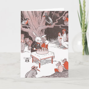 Bunny Cuts Birthday Cake Card