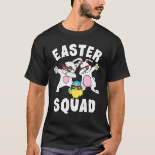 Bunny Dabbing Easter Squad Egg Chick Kids Boys Tod T-Shirt
