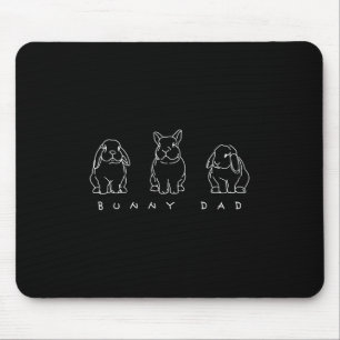 Bunny Dad Holland Lop Rabbit Dad Cute Lop Rabbit L Mouse Mat