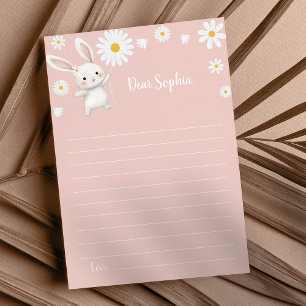Bunny Daisy Birthday Note Time Capsule Card