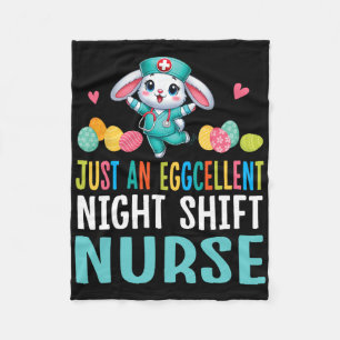 Bunny Dance Easter Eggs Just An Eggcellent Night S Fleece Blanket