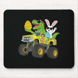 Bunny Dino T-rex Monster Truck Funny Easter Shirts Mouse Mat