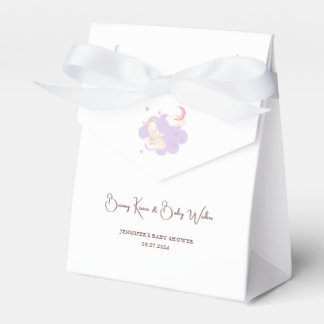 Bunny Dreams Purple Baby Shower  Favour Box