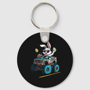 Bunny Driving Monster Truck For Boys Girls Kids Ea Key Ring