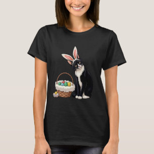 Bunny Ear Cat Easter Egg Hunt Happy Easter Sunday T-Shirt