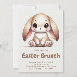 Bunny Eared Wonder Easter Invitation