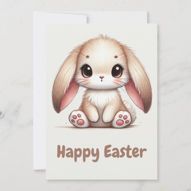 Bunny Eared Wonder Holiday Card (Front)