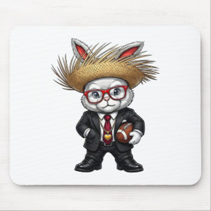 Bunny Ears American Footll Funny Easter Bunny Men Mouse Mat