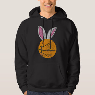 Bunny Ears Basketball Catcher Happy Easter boys gi Hoodie