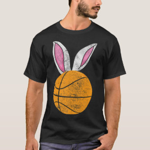 Bunny Ears Basketball Catcher Happy Easter boys gi T-Shirt