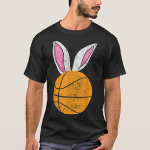 Bunny Ears Basketball Catcher Happy Easter boys T-Shirt