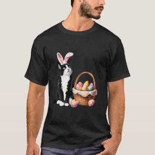 Bunny Ears Cat Easter Egg Hunt Cute Kitty Owner Lo T-Shirt