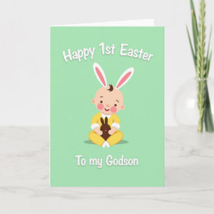 Bunny Ears First Easter Card