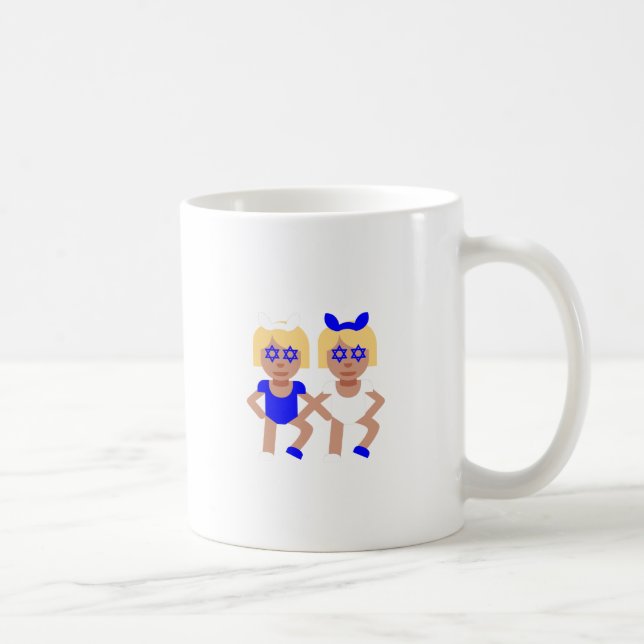 bunny ears hanukkah coffee mug (Right)
