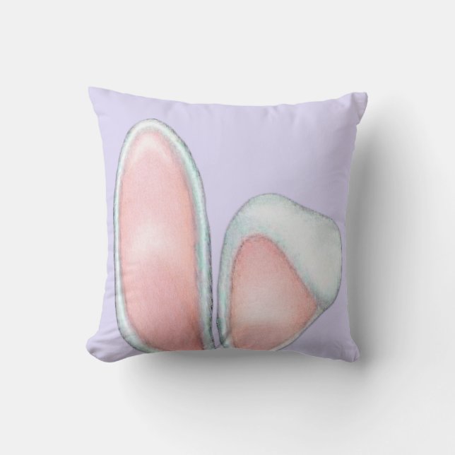 Bunny Ears Lavender Cushion (Front)