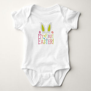 Bunny Ears My First Easter Baby Bodysuit