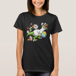 Bunny Easter Basket Stuffers Easter Dinosaur Boys T-Shirt