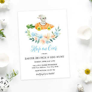 Bunny Easter Brunch & Egg Hunt Invitation