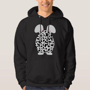 Bunny Easter Egg Dalmatian Dog Kids Boys Girls Eas Hoodie