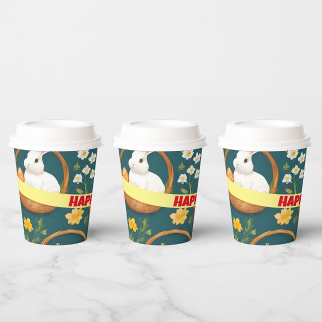 Bunny Easter Modern Collection Paper Cups (Multi)