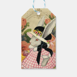 Bunny Easter Rabbit Watercolor Cute Gift Tags